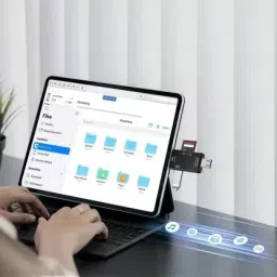 TECHGEAR 6 in 1 with SD, USB Type C, USB 3.0 & Micro USB for Memory Card Card Reader image 2