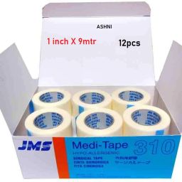 Meditape JMS Surgical Adhesive Microporous Paper Tape 1inch x 9mtr 12pc First Aid Tape-image-53