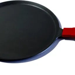 Iron tawa induction bottom 25cm red silicon handle Tawa 25 cm diameter-14
