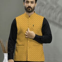 w s textile Checkered Men Waistcoat-picture-38