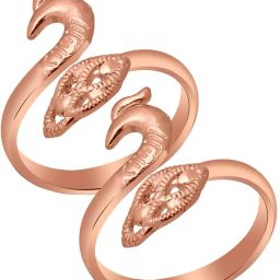 Rose Gold Peacock Toe Ring | Adjustable 925 Silver Bichhiya Silver Toe Ring-image-18