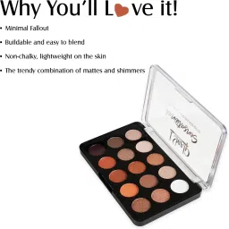 glam21 cosmetics Sensational 15 Colour Eyeshadow Palette-Unique Combination of Mattes & Shimmers 14 g image 4