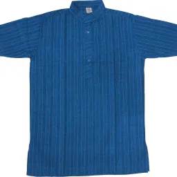 Men Striped Khadi Cotton Straight Kurta-image-79