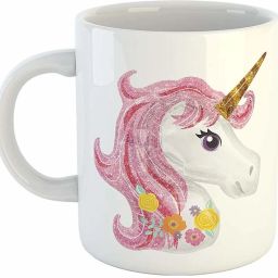 Beautiful Unicorn Head Printed Coffee Tea Cup Best Birthday Gift for Unicorn Lover With Glossy Finish with Vibrant Print Ceramic Coffee Mug-image-3