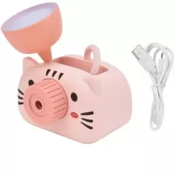 4in1 Camera Shaped Rechargeable Lamp with Sharpener Pen Stand Mobile Stand Study Lamp-0