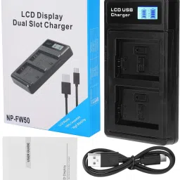 DIGICLAMBO NP FW50 Dual Fast Camera charger Camera Battery Charger-picture-41