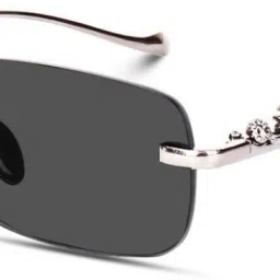 UV Protection Rectangular Sunglasses (Free Size)-2