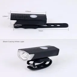 fitness scout USB Rechargeable Waterproof Cycle Light 300 Lumens 3 Lighting Modes LED Front Light image 4