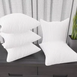 Affordable Polyester Fibre Stripes Cushion Pack of 5-picture-14