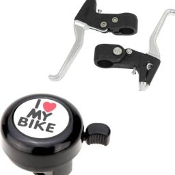 Bicycle Black Steel Bell with Silver Break Lever for all type of cycle Bell-image-4