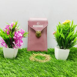 Girls Pink Mobile Pouch-image-1