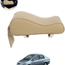 Universal Beige Arm Pain Releif Armrest/Handrest With Phone Holder For Car-60 Car Armrest Cover-image-73