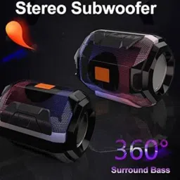 Soroo Future Hi bass & stereo audio color changIng led Light wireless Speaker portable 10 W Bluetooth Laptop/Desktop Speaker image 5