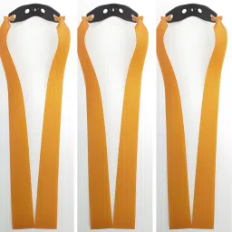 3 Pcs of 24CM Length Fast Rebound Replacement Catapult Flat Rubber Band Slingshot-image-3