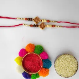 Designer AM-2PC-CR Assorted Rakhi Set-image-98