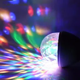 360 Rotating LED Party Light with Remote Control Single Disco Ball-11