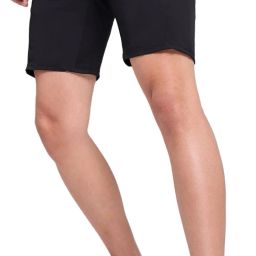 Solid Men Black Sports Shorts-image-12