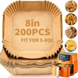 100 Pcs Kids’ Baking Air Fryer Paper Trays – Safe & Easy Clean Airfryer Tray-picture-22
