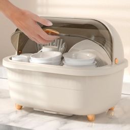 Large Capacity Dish Drainer Rack, Bottle Drying Rack Tray-13