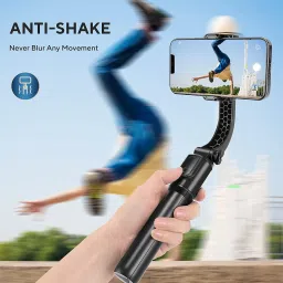 Flipkart SmartBuy Gimbal stabilizers 360 Rotation Video Holder Tripod Stand Smart Shooting Selfie Single Gimbal for Mobile, Camera image 4