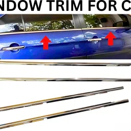 ciaz 4 pcs window garnisih Chrome Maruti Ciaz Side Garnish-image-20