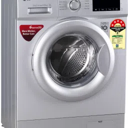 lg 6.5 kg with Inverter ,5 Star Fully Automatic Front Load with In-built Heater Silver image 2