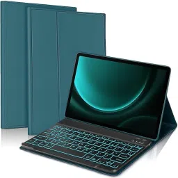 Proelite Galaxy Tab S9 Plus/ S8 Plus/ S7 Plus/S9 FE+/S7 FE 12.4" with 7-Colors Backlit Bluetooth Standard Tablet Keyboard Compatible with Desktop, Laptop, Mac Easy to Use,Plug and Play,Quick, Comfy Durable body-17