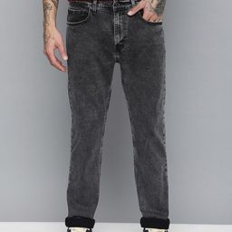 levi's Men Tapered Fit Mid Rise Black Jeans-picture-33