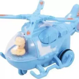 Friction Powered Helicopter For Kids( Multi color) (Blue)-47