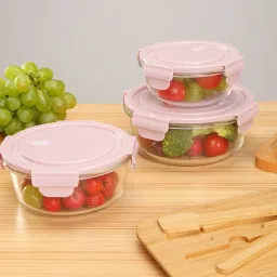 Borosilicate Glass Mixing Bowl Microwave Safe Borosilicate Glass Oven Bowl Set with Airtight Glass Lid - Set of 3 (385 ML,525 ML,780 ML)-image-75