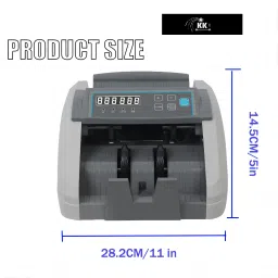 KK MART 307 LED Cash / Note / Currency Counting Machine with Fake note detection Note Counting Machine image 3