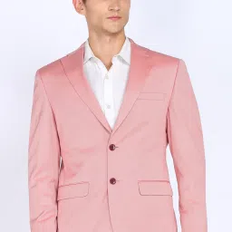 Men Self Design Single Breasted Formal Blazer-image-68