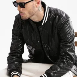 SHOWOFF Stand Collar Windcheater Quilted Jacket-picture-12