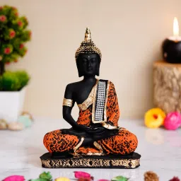 Meditating Buddha Statue For Home Decor Idol/Showpiece Decorative Showpiece-17 cm-image-85