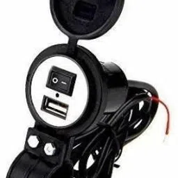 USB Charger Socket Power Outlet 5V 2 A for Car Motorcycle Mobile with Wire Kit 2 A Bike Mobile Charger 5 A Bike Mobile Charger-image-33
