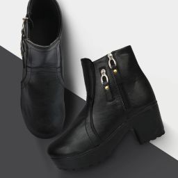 Stylish Casual Partywear High Ankle Girls Boots Boots For Women-image-86