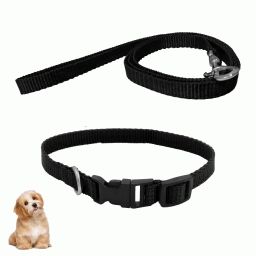 Adjustable Small Dog Leash Collar for Puppy Neck Strap Dog & Cat Collar & Leash-image-64