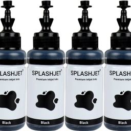 spj Splashjet T664 Ink for L130,L380,L210,L220,L310, L350 Printers-(70gm x 4 Black) Black Ink Bottle-image-80