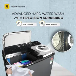 realme techlife 12 kg Semi Automatic Top Load Grey image 4