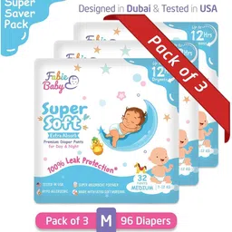 fabie baby SuperSoft Extra Absorb Premium Diaper Pants Medium Size -Tested in USA - M-picture-5