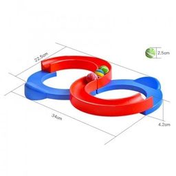 muren MUREN® Creative Track Toy with 2 Bouncing Balls for Kids (Age 4+) 8 Shape Infinite loop Track, Hand Eye Coordination Exercise Learning & Educational, Anxiety Stress Relief Game image 5
