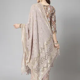 Stylum Floral Printed Regular Kurta With Trousers & Dupatta image 2