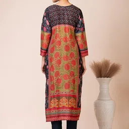 SARSO Ethnic Motifs Printed Regular Kurta with Trousers & With Dupatta image 3
