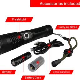 ibell FL8360S Flashlight, 10W, Multiple Light Modes, Telescopic Zoom, Water Resistant Torch image 2