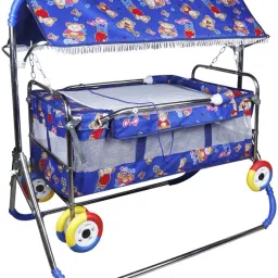 New born baby cradle With Swing bassinet Cum Stroller-6