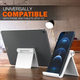 ELV Foldable Universal Tablet & Phone Stand Compatible Desk Holder Mobile Holder image 4
