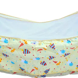 HELLONZ Baby Cloth square Cradle Swing with Mosquito Net-1