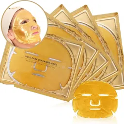 Gold Bio Collagen Face Masks Skincare Perfect For Face Care, Anti Ageing-3 pcs Face Shaping Mask-13