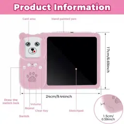 vvg traders Writing Tablet with Flash Cards Electronic Writing & Drawing Doodle Board image 4