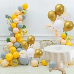 poptheparty Solid Balloon Stand, Set of Clear Table Desktop Balloon Holder with 7 Balloon Sticks Balloon image 5